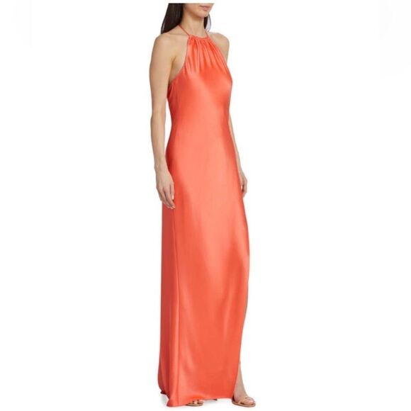 Alice + Olivia Zumi Sleeveless Halter Maxi Dress NWT size 6 $495 - Picture 3 of 8